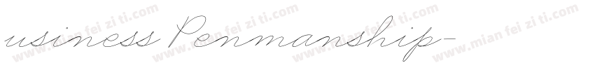 usiness Penmanship字体转换